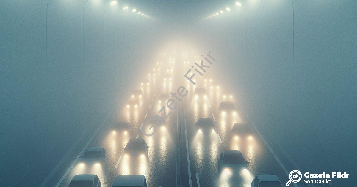 "Denizli'de Yoğun Sis Alarmı: Görüş Mesafesi 10 Metreye Kadar Düştü" başlıklı haber için fotorealist