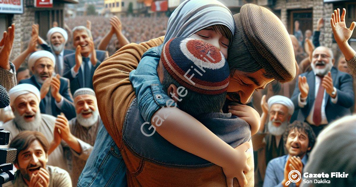 "Uşak'ta Yüreklere Su Serpen Haber: Kayıp Genç Sağ Salim Bulundu" başlıklı haber için fotorealistik,