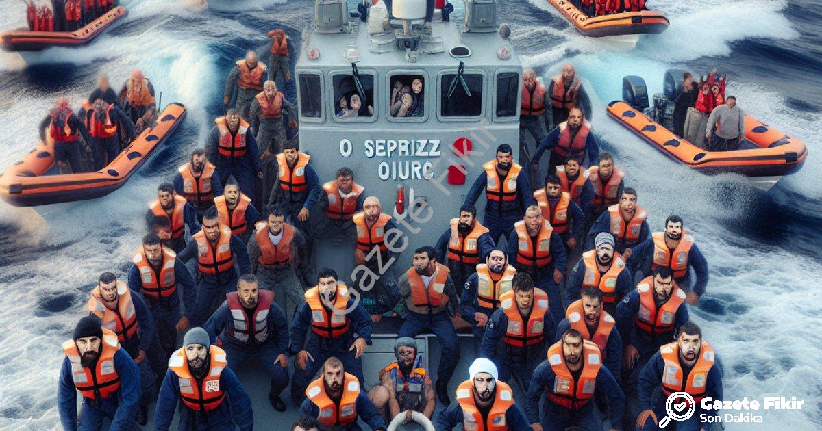 "İzmir Denizlerinde Yoğun Mesai: 120 Düzensiz Göçmen Hakkında İşlem Yapıldı" başlıklı haber için fot