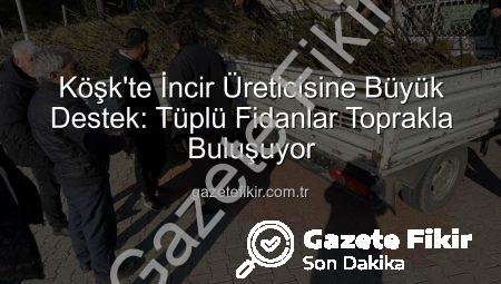 Köşk’te İncir Üreticisine Büyük Destek: Tüplü Fidanlar Toprakla Buluşuyor