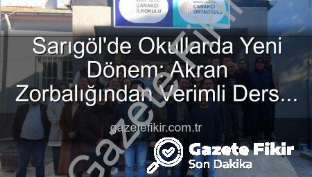 Sarıgöl’de Okullarda Yeni Dönem: Akran Zorbalığından Verimli Ders Çalışmaya Kapsamlı Farkındalık Eğitimleri