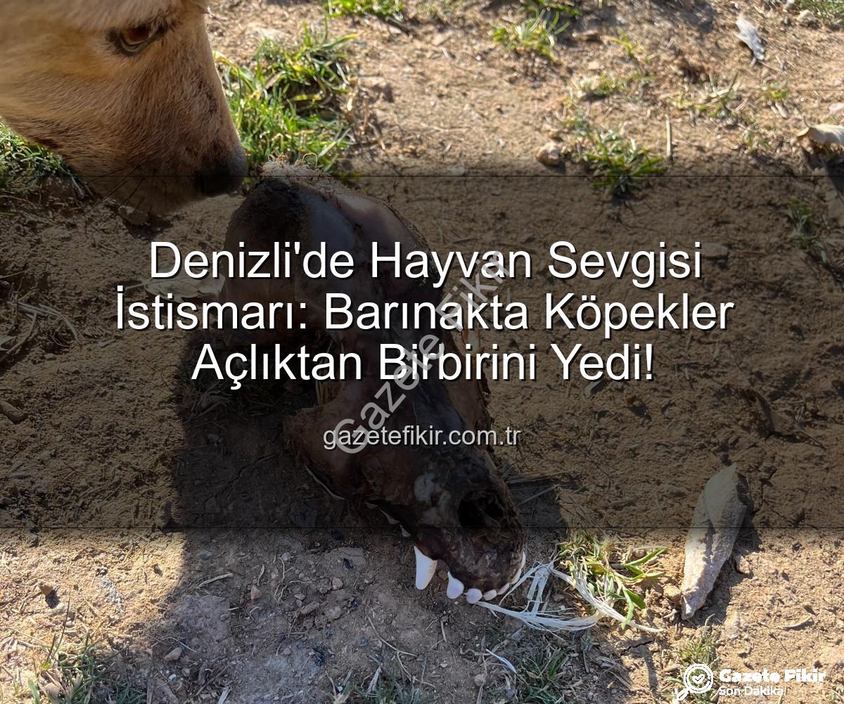 Denizli'de Hayvan Sevgisi İstismarı: Barınakta Köpekler Açlıktan Birbirini Yedi!