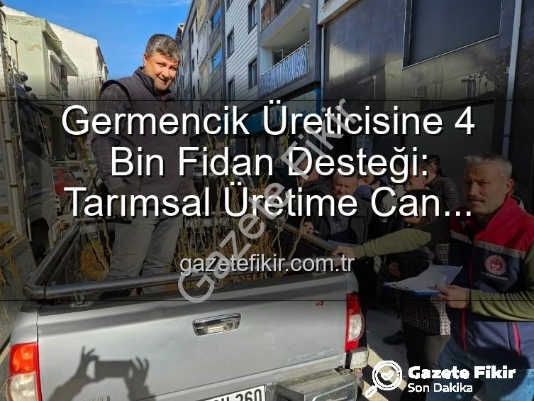 fidan desteği - Germencik Üreticisine 4 Bin Fidan Desteği: Tarımsal Üretime Can Suyu