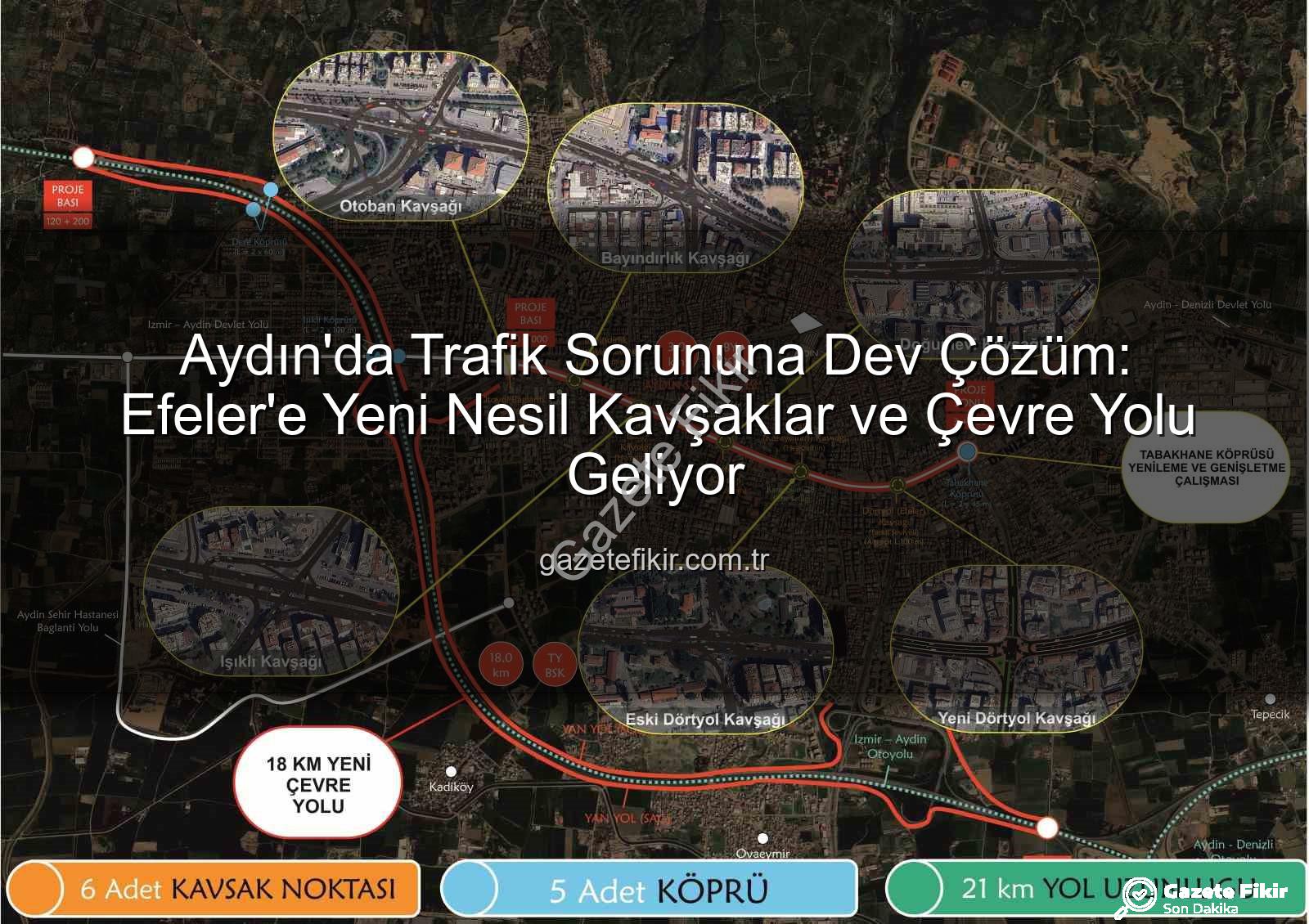 Aydın trafik sorunu - Aydın'da Trafik Sorununa Dev Çözüm: Efeler'e Yeni Nesil Kavşaklar ve Çevre Yolu Geliyor